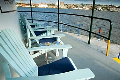 Adirondack Chairs Invite Guests to Relax at Borden Flats Lightho